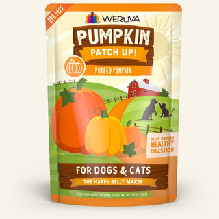 Weruva Pumpkin Patch Up! Dog & Cat Food Supplement Pouches, 2.80-oz Pouch, Case of 12