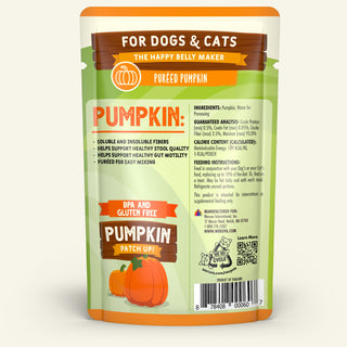 Weruva Pumpkin Patch Up! Dog & Cat Food Supplement Pouches, 1.05-oz, case of 12