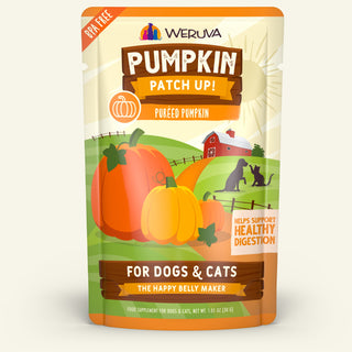 Weruva Pumpkin Patch Up! Dog & Cat Food Supplement Pouches, 1.05-oz, case of 12