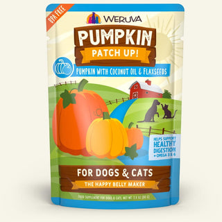 Weruva Pumpkin Patch Up! Pumpkin With Coconut Oil & Flaxseeds Dog & Cat Wet Food Supplement, 2.8-oz, case of 12