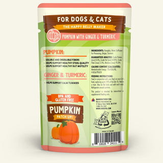 Weruva Pumpkin Patch Up! Pumpkin With Ginger & Turmeric Dog & Cat Wet Food Supplement, 1.05-oz, case of 12