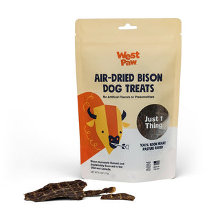 West Paw Air-Dried Bison Heart Dog Treats