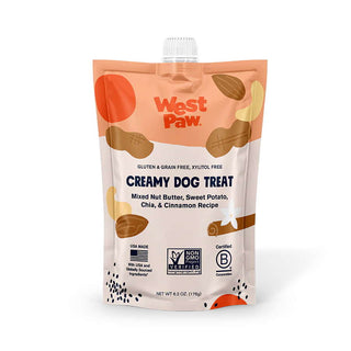 West Paw Mixed Nut Butter, Sweet Potato & Chia Creamy Dog Treat