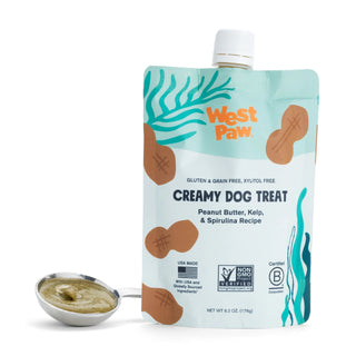 West Paw Peanut Butter, Kelp, & Spirulina Creamy Dog Treat