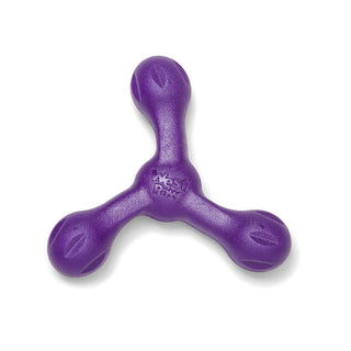 West Paw Skamp Fetch Dog Toy, Eggplant Purple