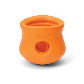 West Paw Zogoflex Toppl Treat Dispensing Dog Toy, Large, Tangerine