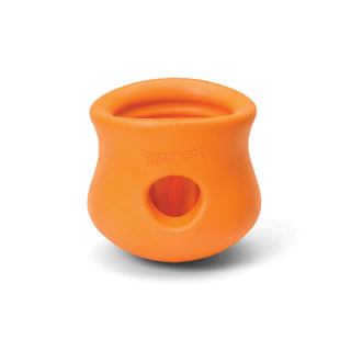 West Paw Zogoflex Toppl Treat Dispensing Dog Toy, Small, Tangerine