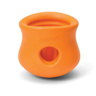 West Paw Zogoflex Toppl Treat Dispensing Dog Toy, X-Large, Tangerine