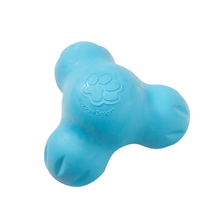 West Paw Zogoflex Tux Treat Dispensing Dog Toy, Large, Aqua Blue