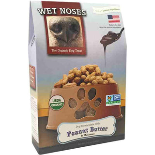 Wet Noses Peanut Butter & Molasses Organic Dog Treats, 14-oz Bag