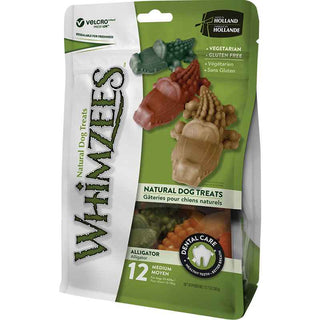 Whimzees Alligator Dental Dog Treats, Medium