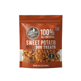 Wholesome Pride Sweet Potato Mini Bites Dehydrated Dog Treats, 8-oz Bag