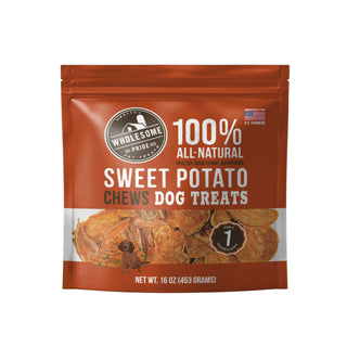 Wholesome Pride Sweet Potato Chews Dog Treats, 1 lb