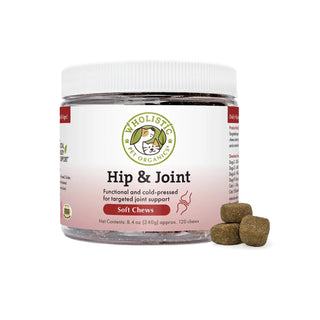 Wholistic Pet Organics Hip & Joint Soft Chews Dog Supplement, 120-Count