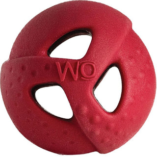 WO Ball USA Dog Toy, Red