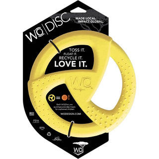 WO Disc Dog Toy, Yellow