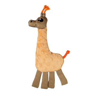 WO Wild Giraffe Plush Dog Toy