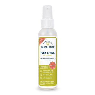 Wondercide Flea & Tick Spray Lemongrass Formula for Pets + Home, 4-oz Bottle