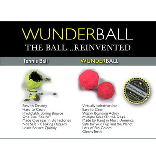 WUNDERBALL Fetch Dog Toy, Medium, Color Varies