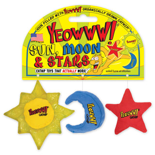 Yeowww! Sun, Moon, Stars Catnip Cat Toys