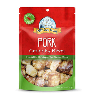 Yeti Pork Crunchy Bites Dog Treats, 4-oz Bag