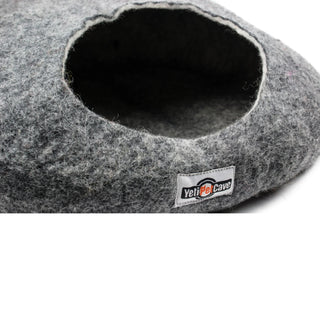 Yeti Wool Pet Cave Bed, Charcoal