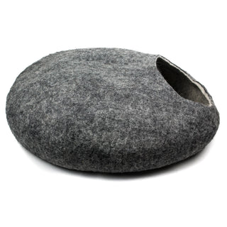 Yeti Wool Pet Cave Bed, Charcoal