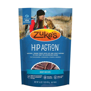 Zuke's Hip Action Beef Recipe Dog Treats, 1 lb