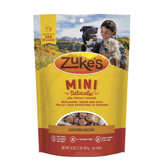 Zuke's Mini Naturals Chicken Recipe Dog Treats, 1-lb Bag