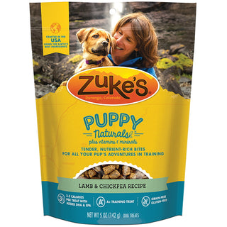 Zuke's Puppy Naturals Lamb & Chickpea Recipe Dog Treats, 5-oz bag